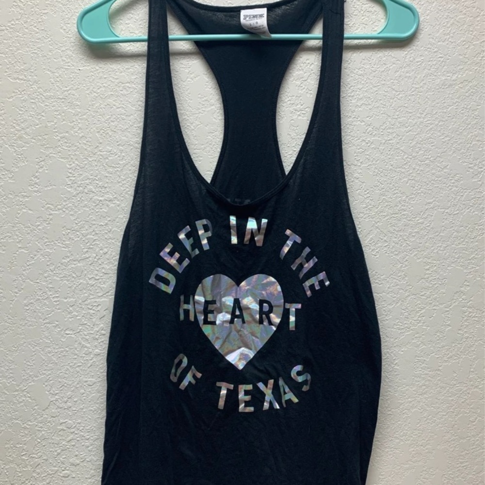 PINK Deep in the heart of Texas tank top